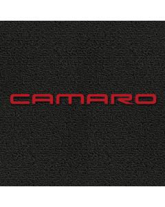 Lloyd Mats ® - Classic Loop Black Front Floor Mats For Chevrolet Camaro 1993-2002 with Red Camaro Embroidery