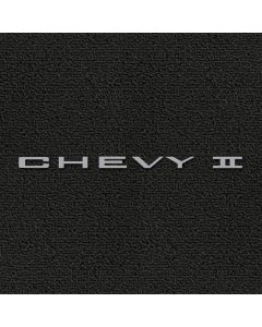 Lloyd Mats Classic Loop Black Front Floor Mats For Chevrolet Chevy II, Logo