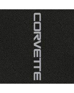Lloyd Mats Classic Loop Black Front Floor Mats For Chevrolet Corvette, Logo