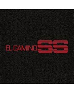 Lloyd Mats ® - Classic Loop Black Front Floor Mats For Chevrolet El Camino 1984-87 with El Camino SS Red Embroidery