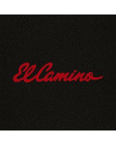 Lloyd Mats ® - Classic Loop Black Front Floor Mats For Chevrolet El Camino with El Camino Script Logo