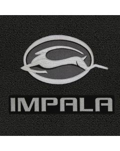 Lloyd Mats Classic Loop Black Front Floor Mats For Chevrolet Impala, Logo