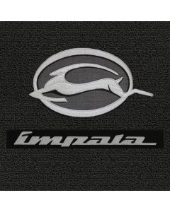 Lloyd Mats Classic Loop Black Front Floor Mats For Chevy Impala, Logo