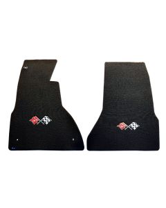Lloyd Mats Classic Loop Black Front Floor Mats for Corvette C1, Main