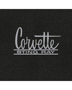 Lloyd Mats Classic Loop Black Front Floor Mats For Corvette Stingray, Logo