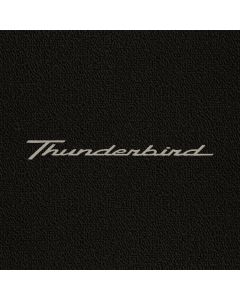 Lloyd Mats Classic Loop Black Front Floor Mats For Ford Thunderbird, Logo