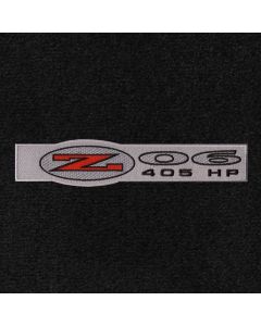 Lloyd Mats Classic Loop Black Front Floor Mats for Corvette C5, Logo