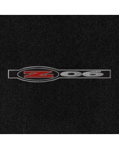 Lloyd Mats Classic Loop Black Front Floor Mats for Corvette C5, Logo