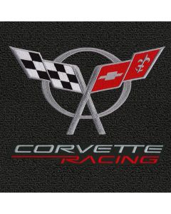 Lloyd Mats Classic Loop Black Standard Deck Mat For Corvette Coupe, Logo