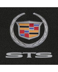 Lloyd Mats Classic Loop Ebony Front Floor Mats For Cadillac STS-V, Logo