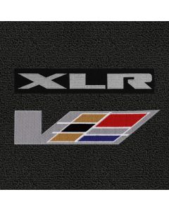 Lloyd Mats Classic Loop Ebony Front Floor Mats For Cadillac XLR-V, Logo