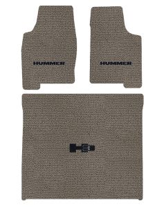Lloyd Mats Classic Loop Grey 3PC Floor Mats For Hummer H3, Mat illustration