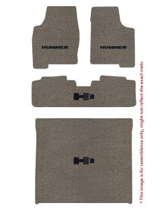 Lloyd Mats Classic Loop Grey 4PC Floor Mats For Hummer H3, Mat illustration