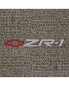 Lloyd Mats Classic Loop Grey Front Floor Mats for Corvette C4, Logo