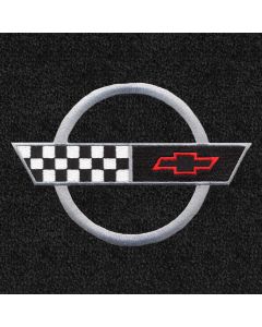 Lloyd Mats LUXE Black 3PC Floor Mats For Corvette Convertible, Mat