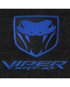 Lloyd Mats LUXE Black Front Floor Mats For Dodge Viper SRT10, Logo