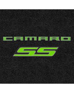 Lloyd Mats LUXE Ebony 5PC Floor Mats For Camaro Convertible, Logo