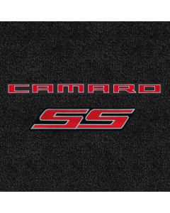 Lloyd Mats LUXE Ebony 5PC Floor Mats For Camaro Convertible, Logo