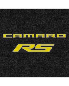 Lloyd Mats LUXE Ebony 5PC Floor Mats For Camaro Convertible, Logo