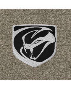 Lloyd Mats LUXE Grey Front Floor Mats For Dodge SRT Viper, Logo