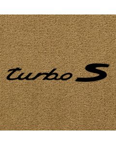 Lloyd Mats Ultimat Almond Front Floor Mats For Porsche Panamera, Logo