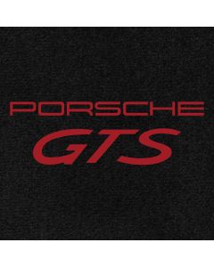 Lloyd Mats Ultimat Black 4PC Floor Mats For Porsche Panamera GTS, Logo