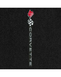 Lloyd Mats Ultimat Black Front Floor Mats For Chevrolet Corvette, Logo