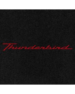 Lloyd Mats Ultimat Black Front Floor Mats For Ford Thunderbird, Logo