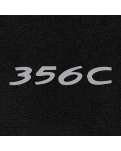 Lloyd Mats Ultimat Black Front Floor Mats For Porsche 356C, Logo