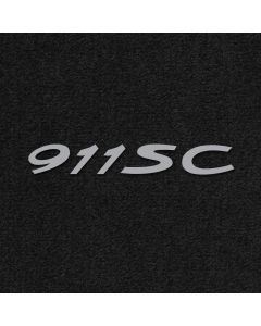 Lloyd Mats Ultimat Black Front Floor Mats For Porsche 911 SC, Logo