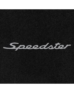 Lloyd Mats Ultimat Black Front Floor Mats For Porsche 911 Speedster, Logo