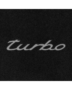 Lloyd Mats Ultimat Black Front Floor Mats For Porsche 911 Turbo, Logo