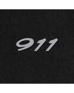 Lloyd Mats Ultimat Black Front Floor Mats For Porsche 911, Logo
