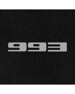 Lloyd Mats Ultimat Black Front Floor Mats For Porsche 911, Logo