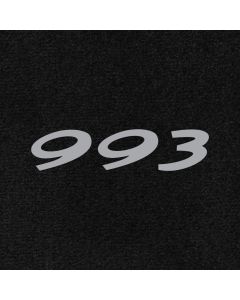 Lloyd Mats Ultimat Black Front Floor Mats For Porsche 911, Logo