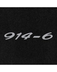 Lloyd Mats Ultimat Black Front Floor Mats For Porsche 914-6, Logo