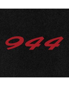 Lloyd Mats Ultimat Black Front Floor Mats For Porsche 944, Logo