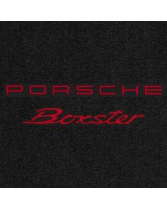 Lloyd Mats Ultimat Black Front Floor Mats For Porsche Boxster, Logo