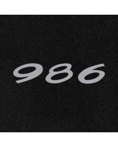 Lloyd Mats Ultimat Black Front Floor Mats For Porsche Boxster, Logo