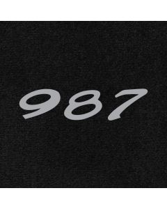 Lloyd Mats Ultimat Black Front Floor Mats For Porsche Boxster, Logo