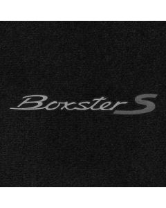 Lloyd Mats Ultimat Black Front Floor Mats For Porsche Boxster, Logo