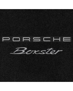 Lloyd Mats Ultimat Black Front Floor Mats For Porsche Boxster, Logo