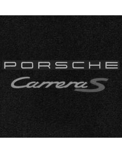 Lloyd Mats Ultimat Black Front Floor Mats For Porsche Carrera S, Logo