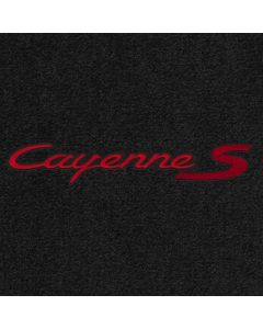 Lloyd Mats Ultimat Black Front Floor Mats For Porsche Cayenne S, Logo