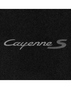 Lloyd Mats Ultimat Black Front Floor Mats For Porsche Cayenne S, Logo