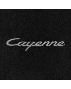 Lloyd Mats Ultimat Black Front Floor Mats For Porsche Cayenne, Logo