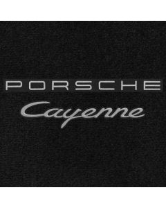 Lloyd Mats Ultimat Black Front Floor Mats For Porsche Cayenne, Logo
