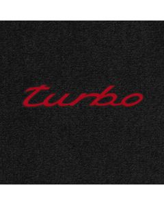 Lloyd Mats Ultimat Black Front Floor Mats For Porsche Panamera, Logo