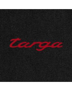 Lloyd Mats Ultimat Black Front Floor Mats For Porsche Targa, Logo