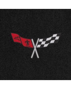 Lloyd Mats Ultimat Black Small Deck Mat For Corvette, Logo